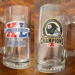 NFL Super Bowl XL 2005 Season Steelers Beer Mug